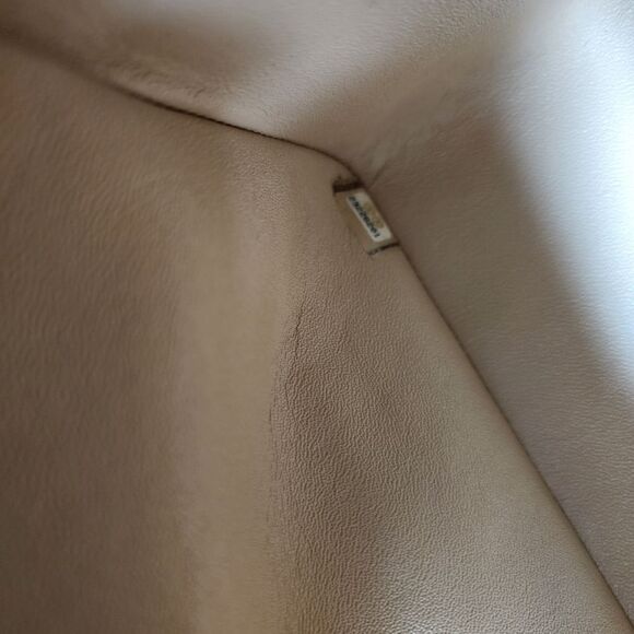 NWTS!AUTHENTIC Chanel Double Flap Beige Caviar Quilted Gold Purse/Shoulder Bag - Picture 3 of 9